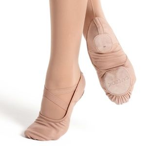Capezio Canvas Split Sole Hanami Ballet Shoes Tan Canvas Size 7.5